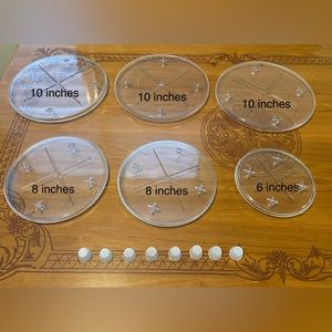 Wilton Clear Separator Plates for Cakes Bundle (6 plates)